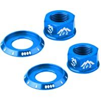 Toygogo 2 Piezas Pista Tuercas del Eje Rueda De Bicicleta BMX Carretera Pista Fixie Vintage Trasero-Delantero M10…